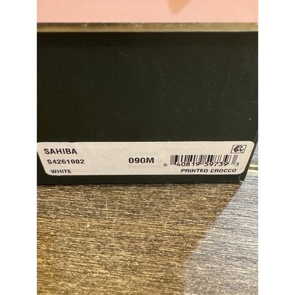 Kate Spade New York Sahiba Sling Back Pump White Crocodile Embossed Size 9 - Picture 11 of 13